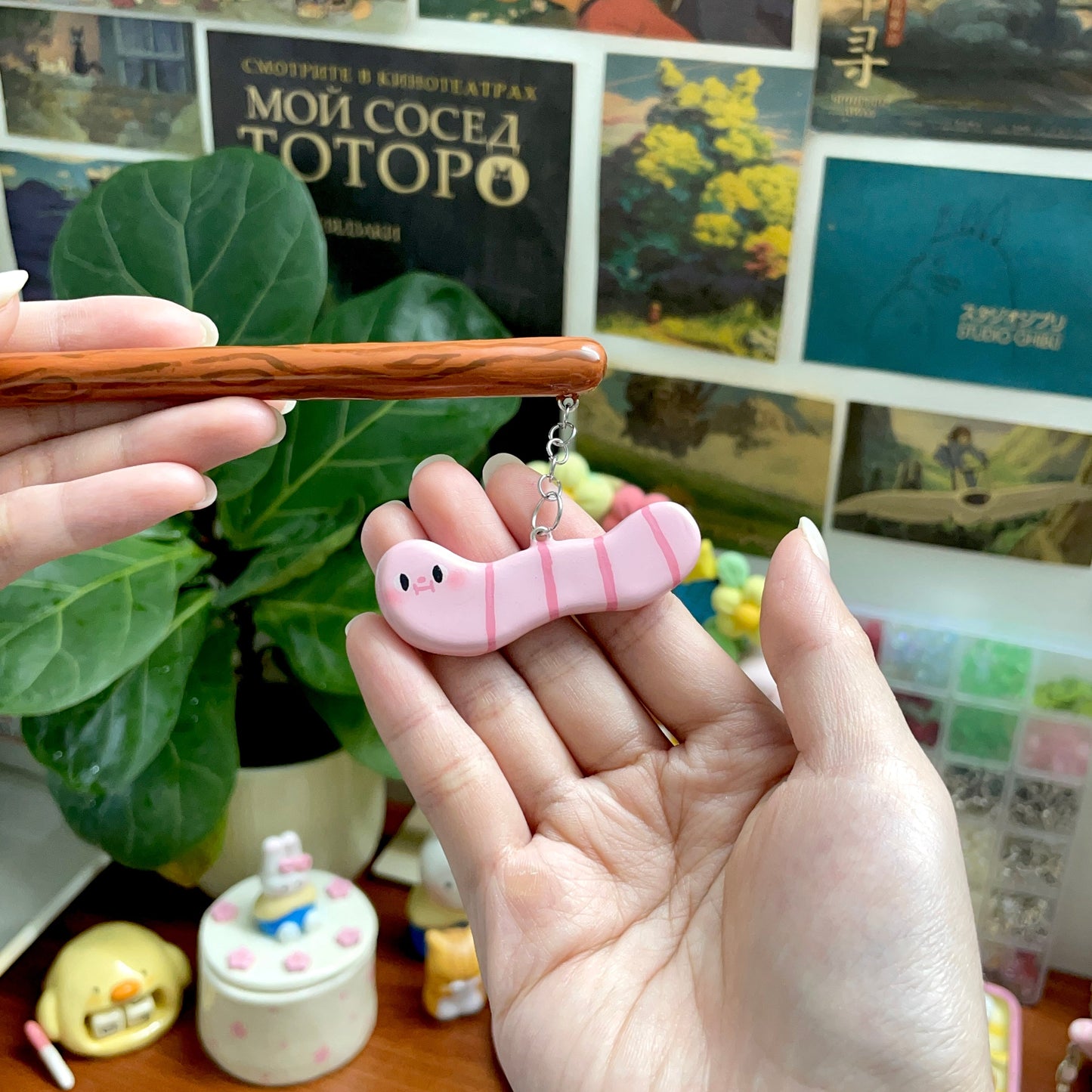 Cutesy Apple Hair Brooch