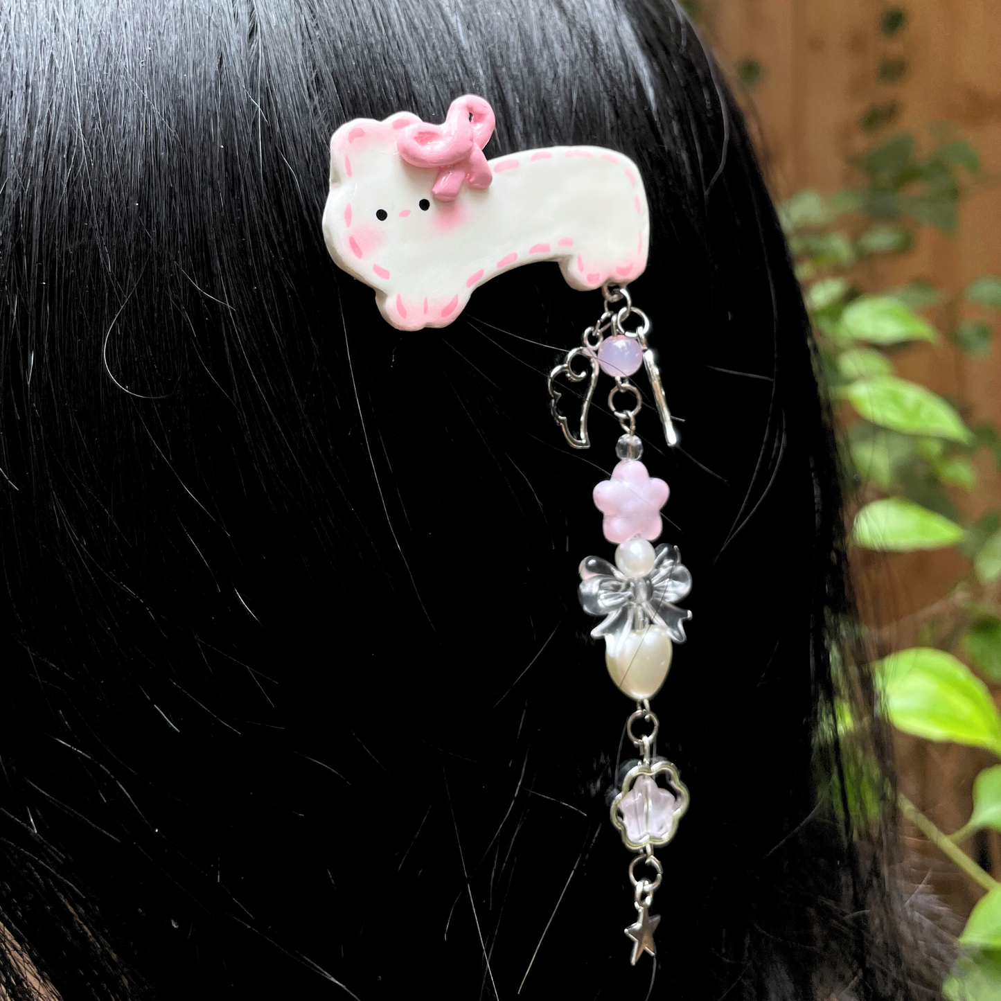 Bunny GiGi Clay hair clip with cute charms