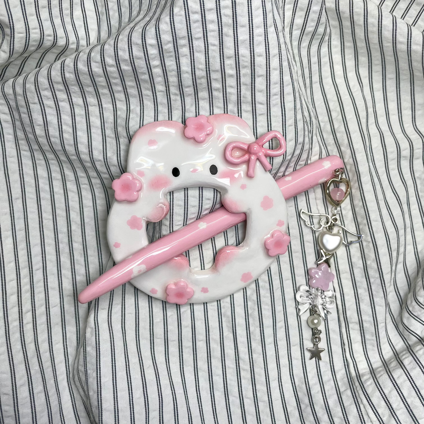 Bunny GiGi Clay Hair Brooch