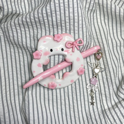 Bunny GiGi Clay Hair Brooch