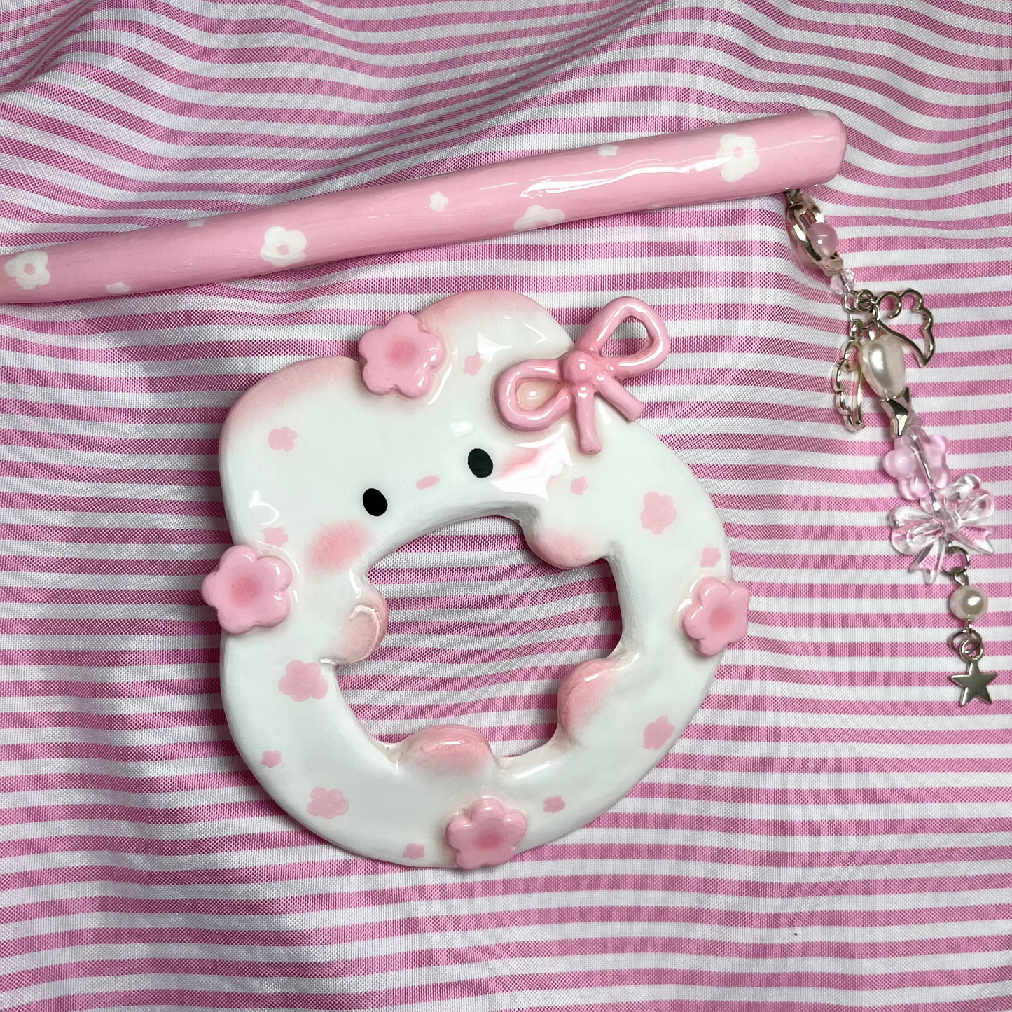 Bunny GiGi Clay Hair Brooch