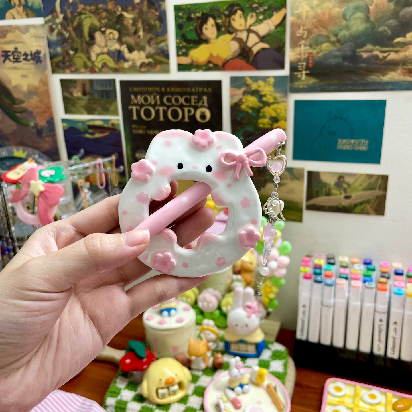 Bunny GiGi Clay Hair Brooch