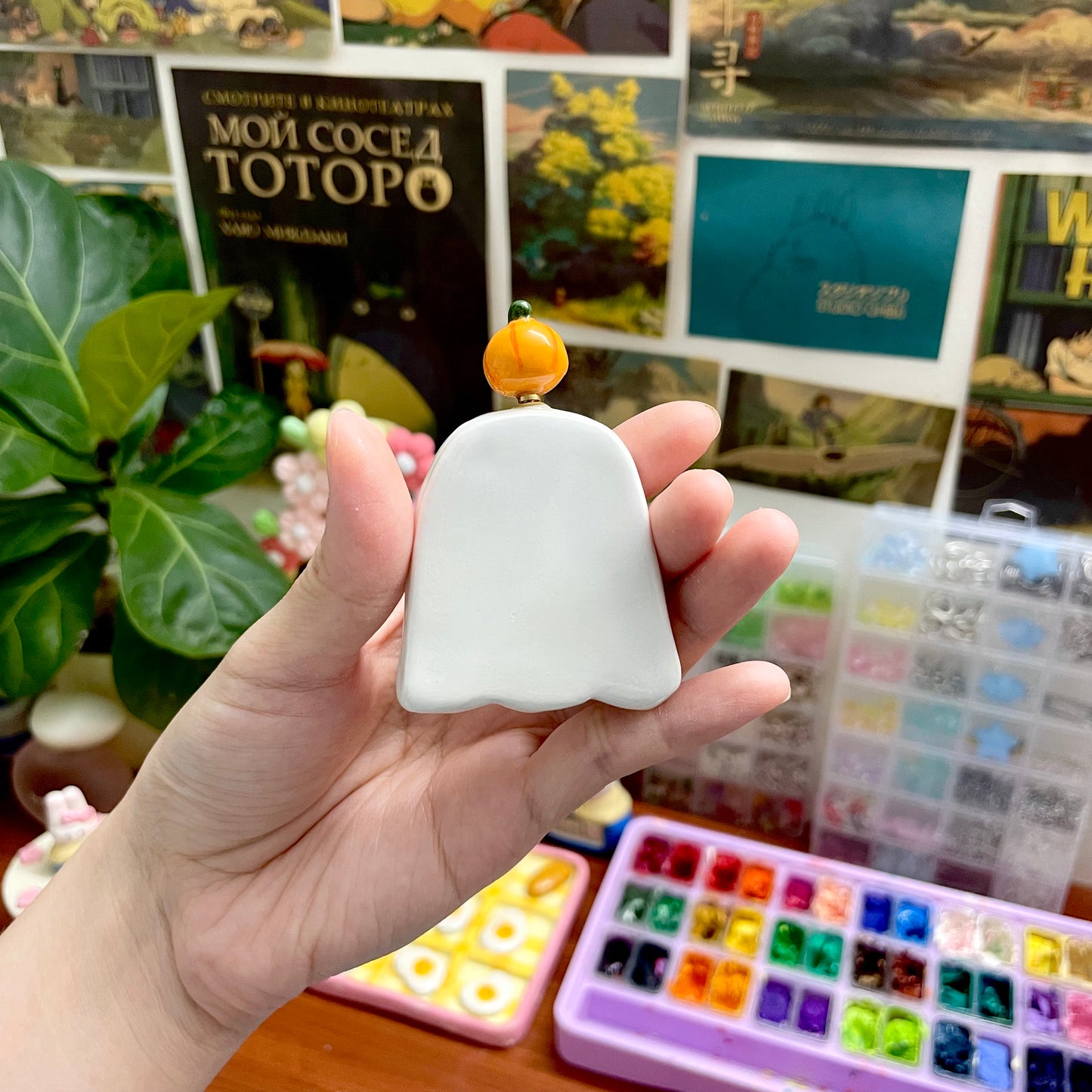 Spooky Ghost Worry Stone