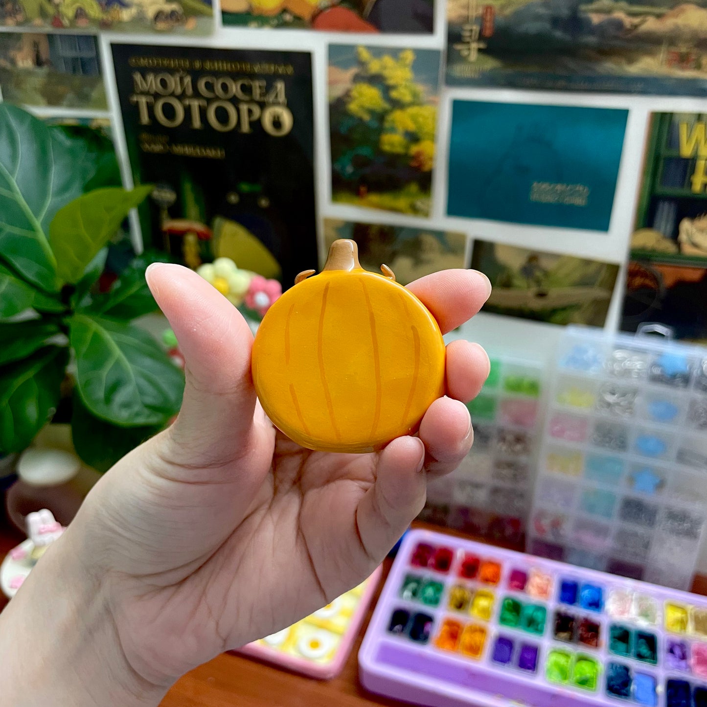 Pumpkin Worry Stone