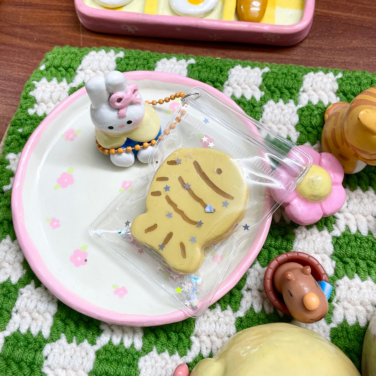 Taiyaki Clay Keychain