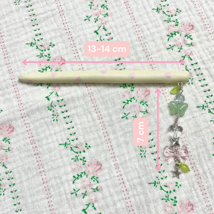 Watermelon Clay Hair Brooch