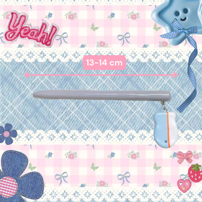 Grey Kitten Clay Hair Brooch