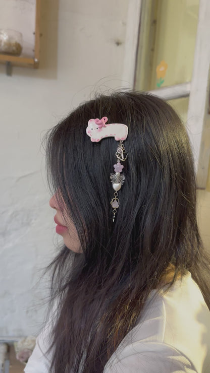 Bunny GiGi Clay hair clip with cute charms