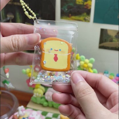 Gentle-Toast Clay Keychain